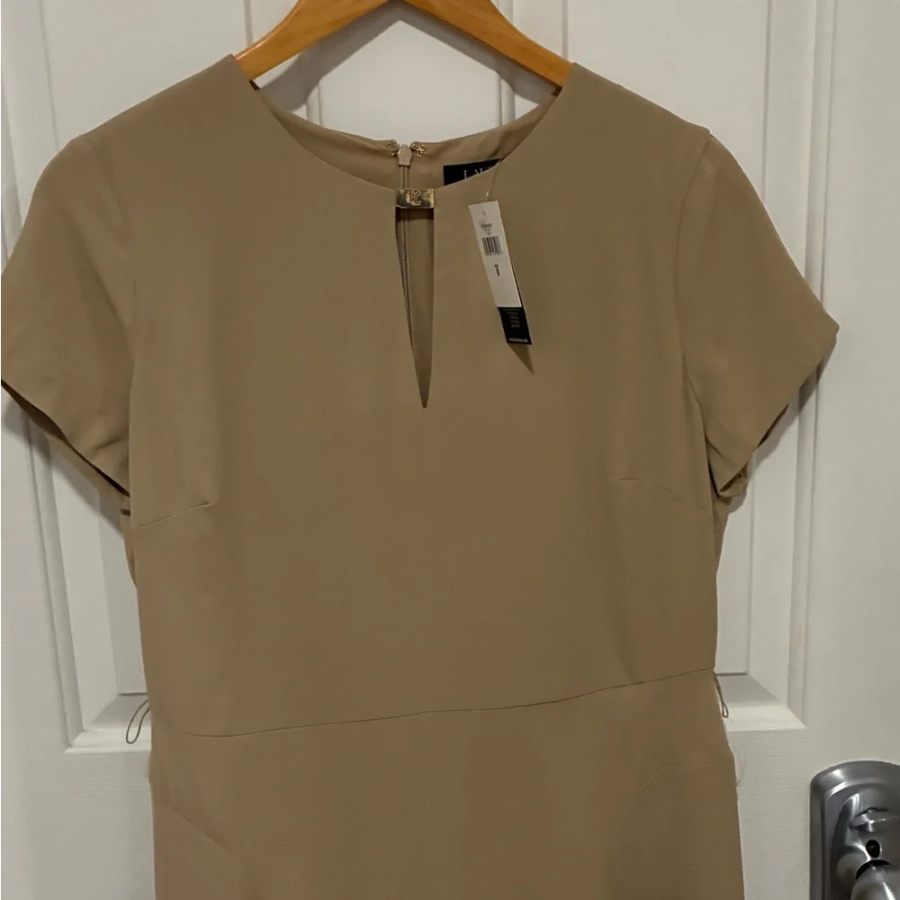 Ralph Lauren Beige Short Sleeve Dress - Picture 1 of 6